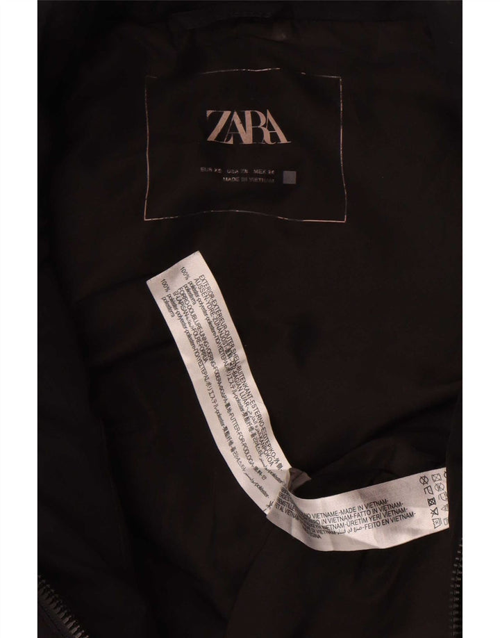 Damska oversize'owa wyściełana kamizelka Zara UK 6 XS, czarna, poliester