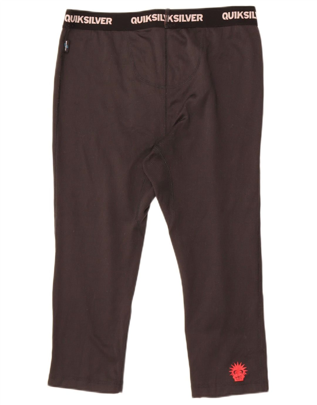 Męskie legginsy Capri Quiksilver z grafiką, duże, czarne