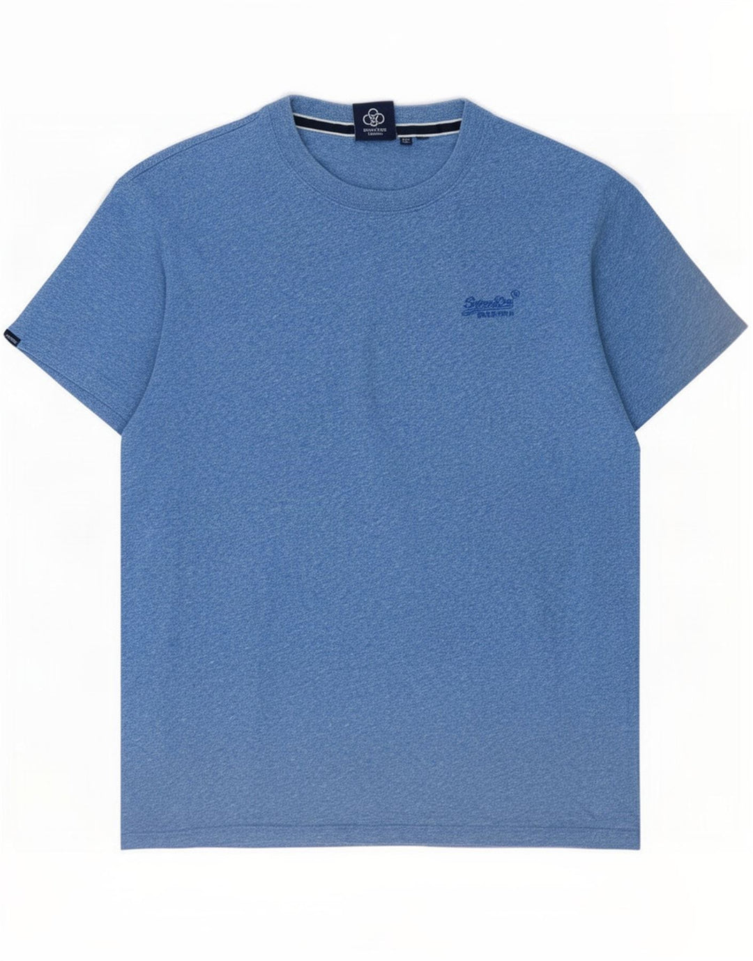 T-shirt męski Superdry, bawełniany, średni niebieski w cętki