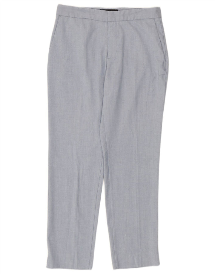 Damskie proste spodnie chino Zara EU 38 Small W28 L27 Niebieski poliester