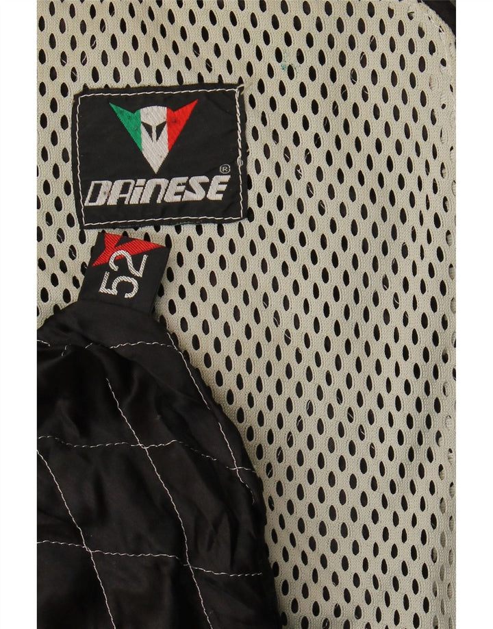 Męska skórzana kurtka motocyklowa Dainese IT 52, duża czarna
