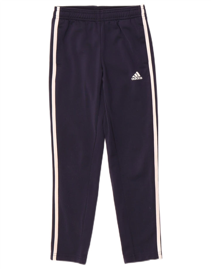 Chłopięce spodnie dresowe ADIDAS 7-8 lat, granatowe, poliestrowe