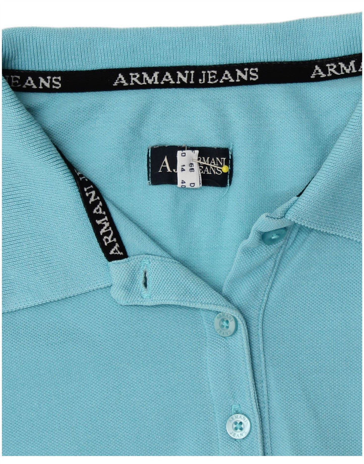 Damska koszulka polo Armani UK 14, średni niebieski