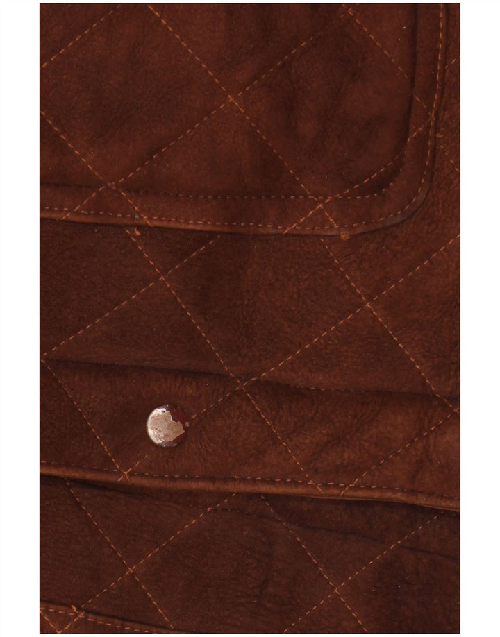 Vintage męska kurtka Shearling IT 50 Large Brown Shearling