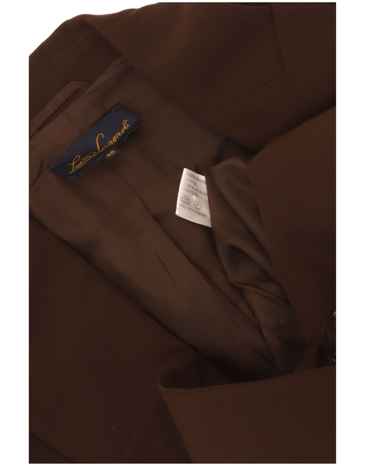 LUISA SPAGNOLI Damska marynarka IT 48 XL, brązowy poliester