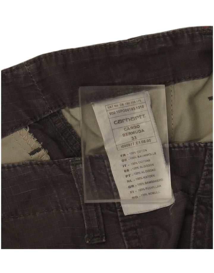 Męskie spodenki Carhartt W33, średnioszare, bawełniane