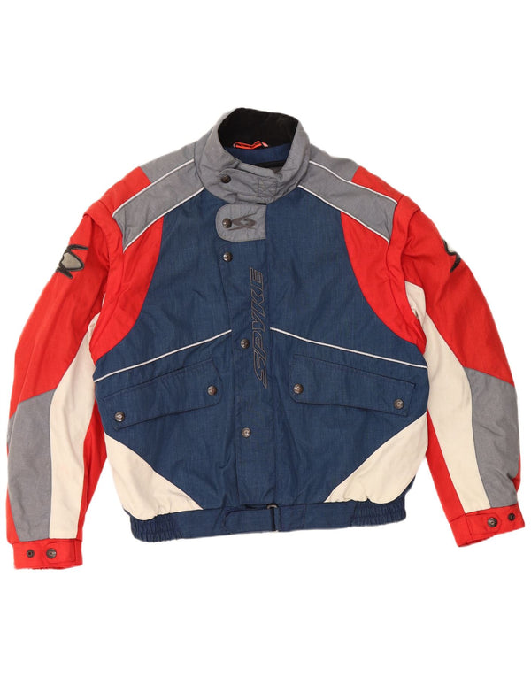 Męska kurtka Spyke Graphic Racer UK 42 XL, wielokolorowy nylon z blokami kolorów