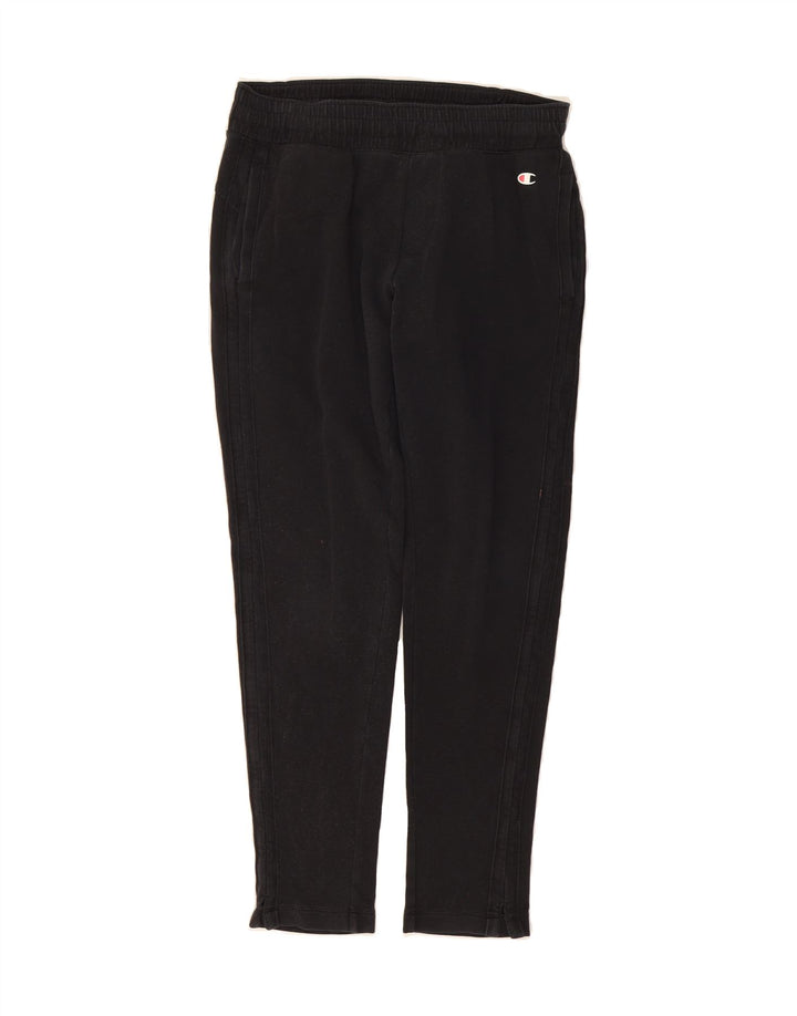 CHAMPION Womens Tracksuit Trousers UK 12 Medium Black Vintage Champion and Second-Hand Champion from Messina Hembry 