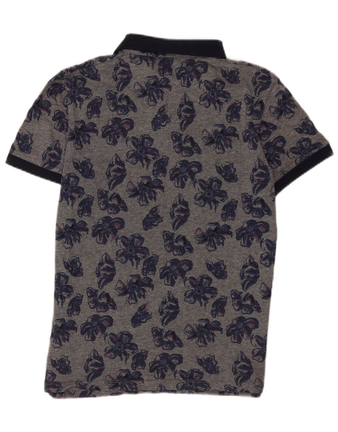 Męska koszulka polo Ted Baker, rozmiar 4, duża, szara, bawełniana w kwiaty