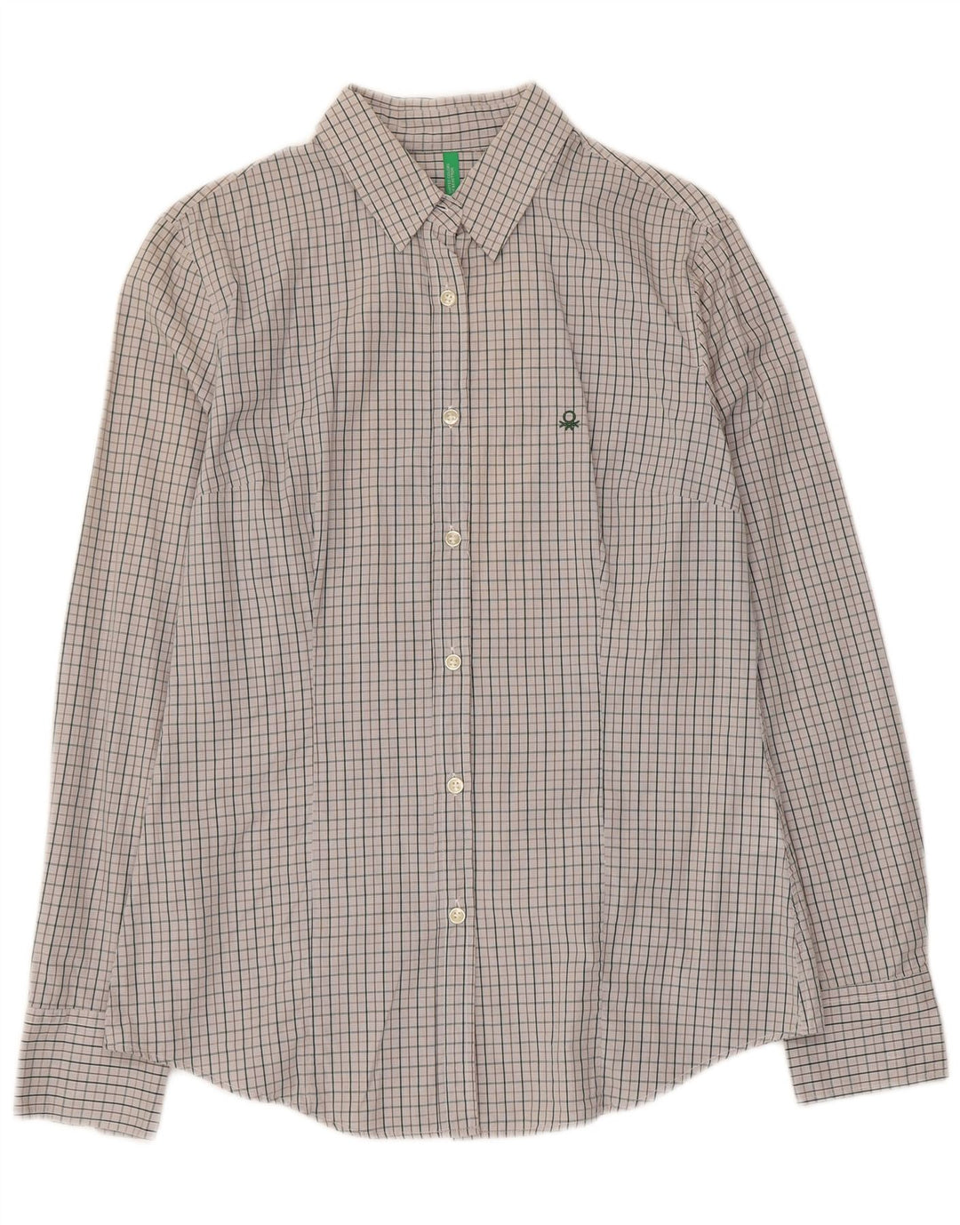 Koszula damska Benetton UK 14, duża, szara, bawełniana