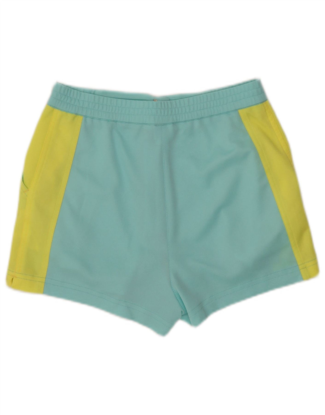 Damskie spodenki codzienne ELLESSE IT 44 Medium W32 Niebieski poliester z blokami kolorów