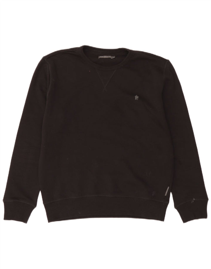 Bluza męska French Connection, duża, czarna, bawełniana