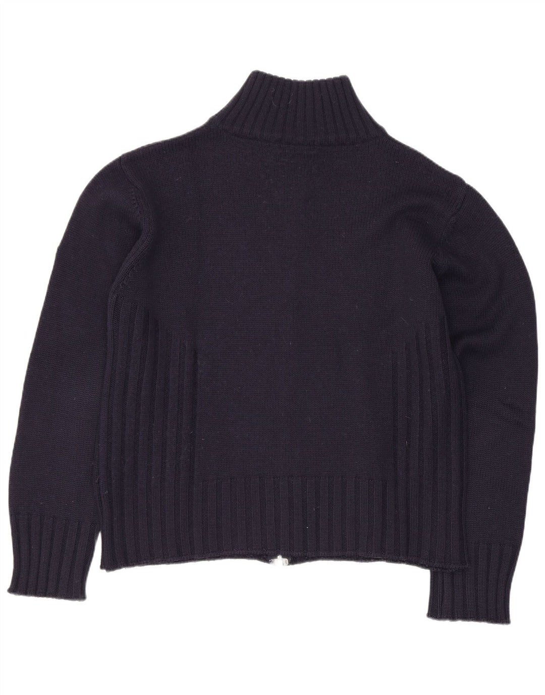 Sweter rozpinany damski Meltin' Pot UK 14 Średni granatowy wełniany