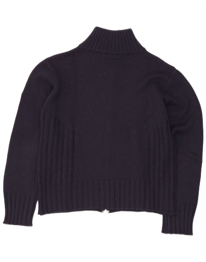 Sweter rozpinany damski Meltin' Pot UK 14 Średni granatowy wełniany