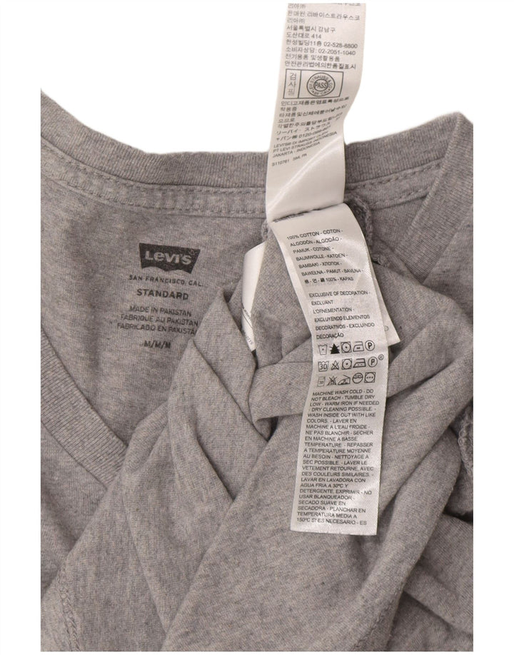 Męski standardowy T-shirt LEVI'S Top, średnioszary, bawełniany