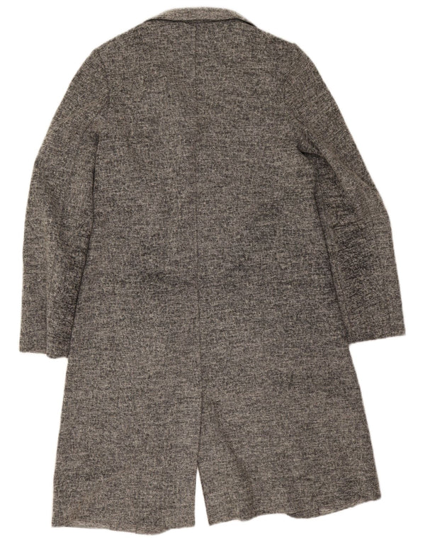 Calvin Klein Jeans Womens Longline Cardigan Sweater UK 10 Small Grey
