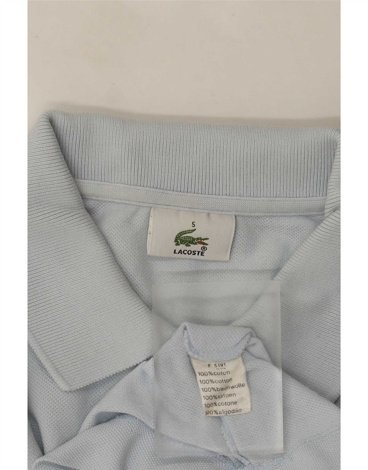 Męska koszulka polo Lacoste, rozmiar 5, duża, niebieska, bawełniana