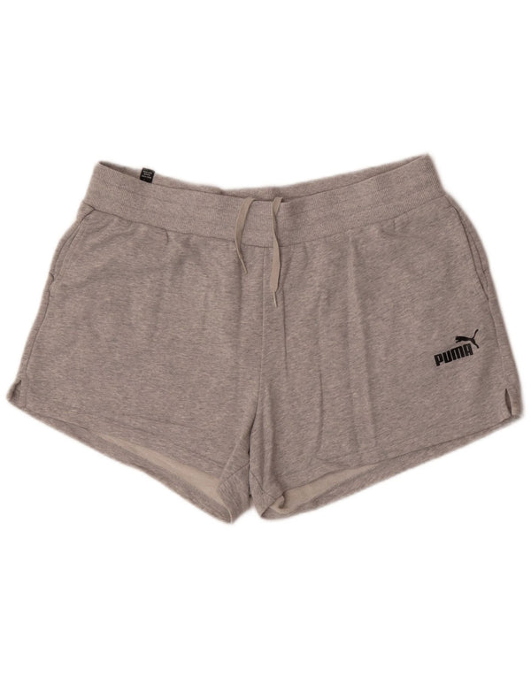 Damskie spodenki sportowe Puma UK 18 XL, szara bawełna w plamki