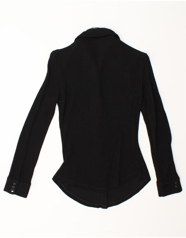 ZARA Womens Shirt UK 6 XS Black