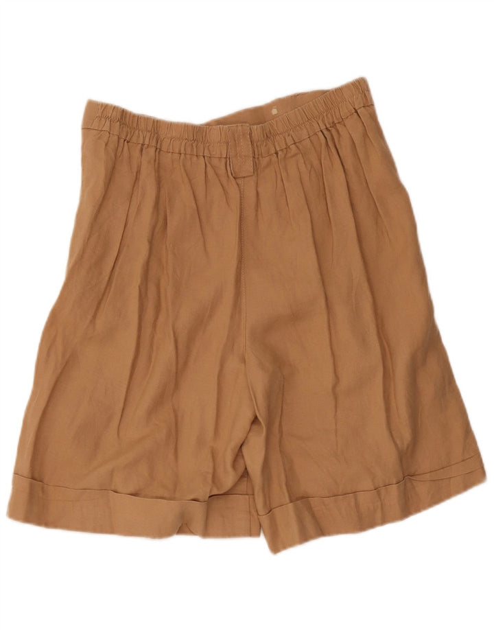 Damskie spodenki na co dzień Benetton Pegged Medium W32, beżowe, lniane