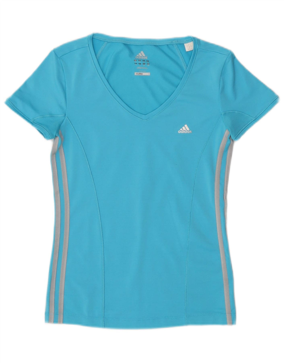 Damska koszulka Adidas Climacool Top UK 10 Small Blue Polyester