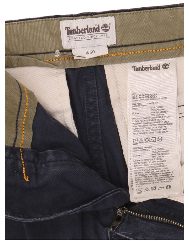 Męskie spodenki cargo Timberland W30 Średni granatowy, bawełniany
