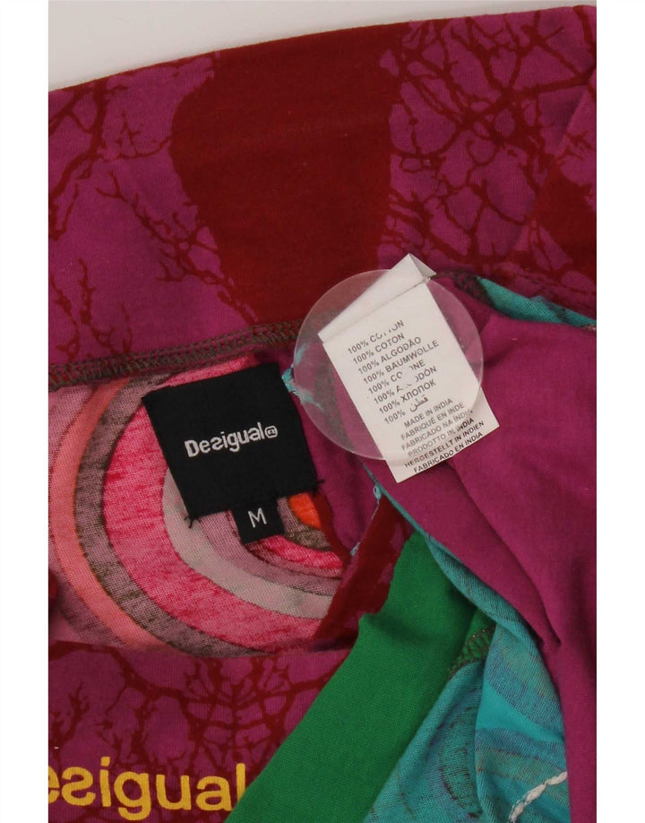 Desigual damska spódnica w kształcie litery A, średnia W30, wielobarwna, geometryczna bawełna