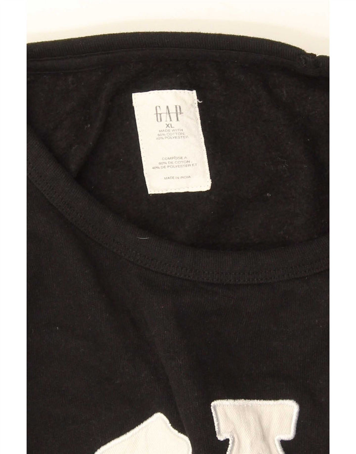 Męska bluza z grafiką Gap XL, czarna, bawełniana