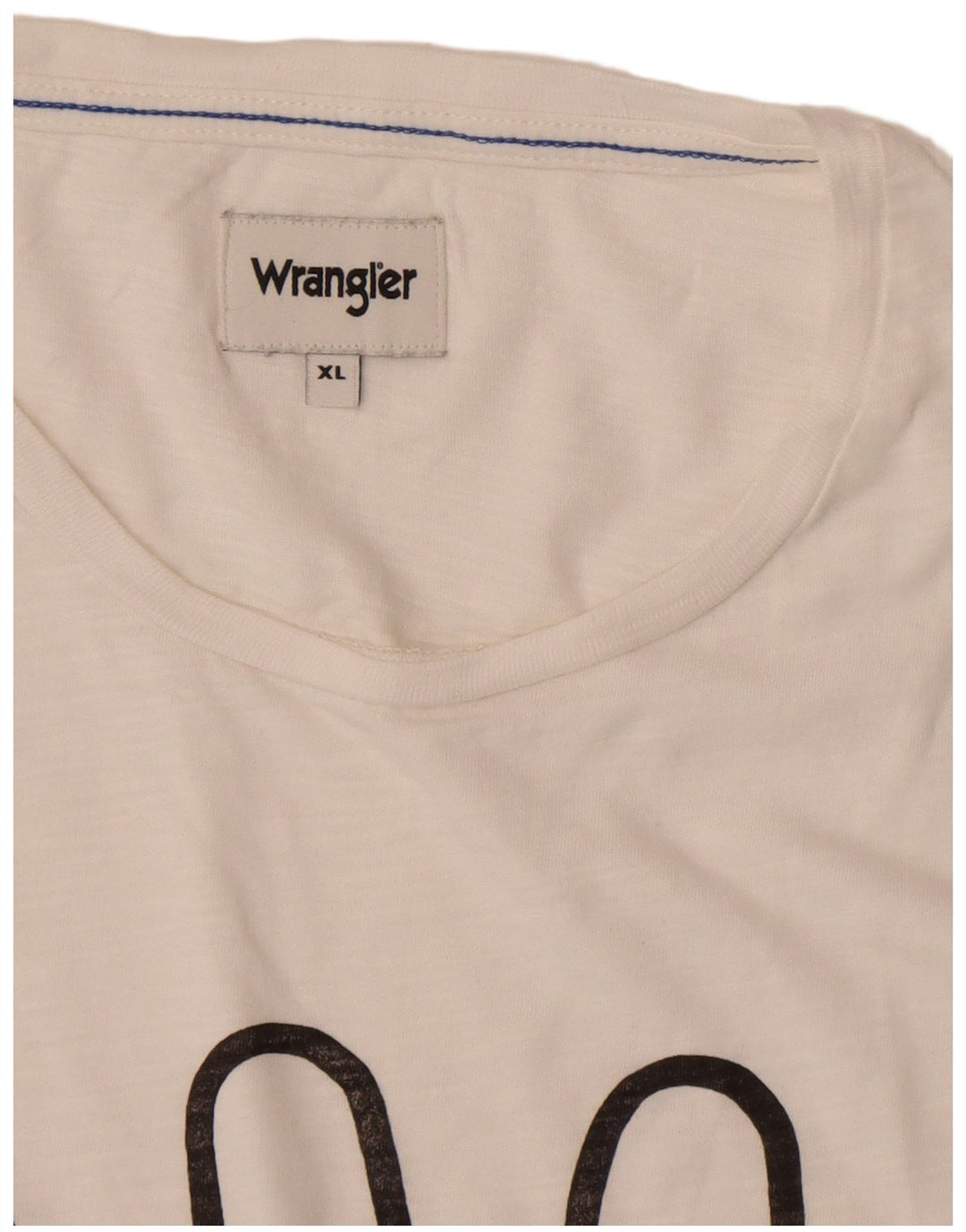 Męski T-shirt z grafiką WRANGLER XL, biały