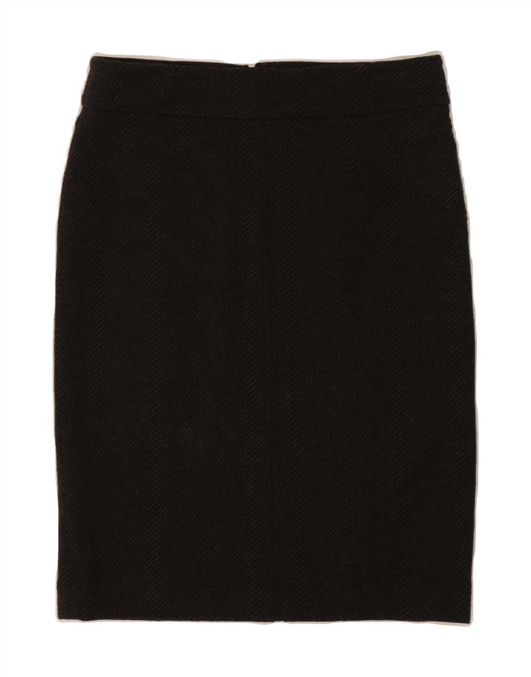 BCBGMAXAZRIA Womens Straight Skirt Small W27  Black Herringbone Polyester Vintage BCBGMAXAZRIA and Second-Hand BCBGMAXAZRIA from Messina Hembry 