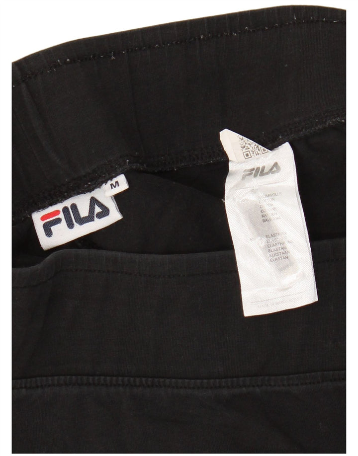 Damskie legginsy FILA Graphic UK 14, średnie, czarne, bawełniane