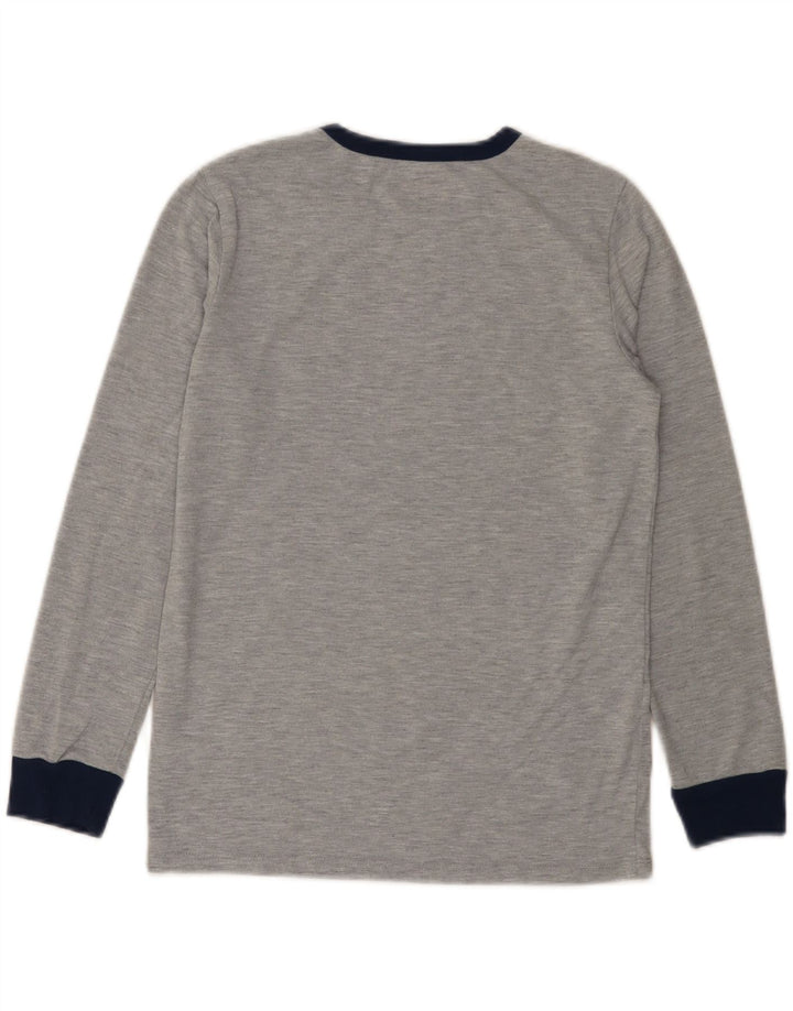 Chłopięcy top z grafiką Eddie Bauer z długim rękawem, 10-11 lat, średnioszary, nakrapiany