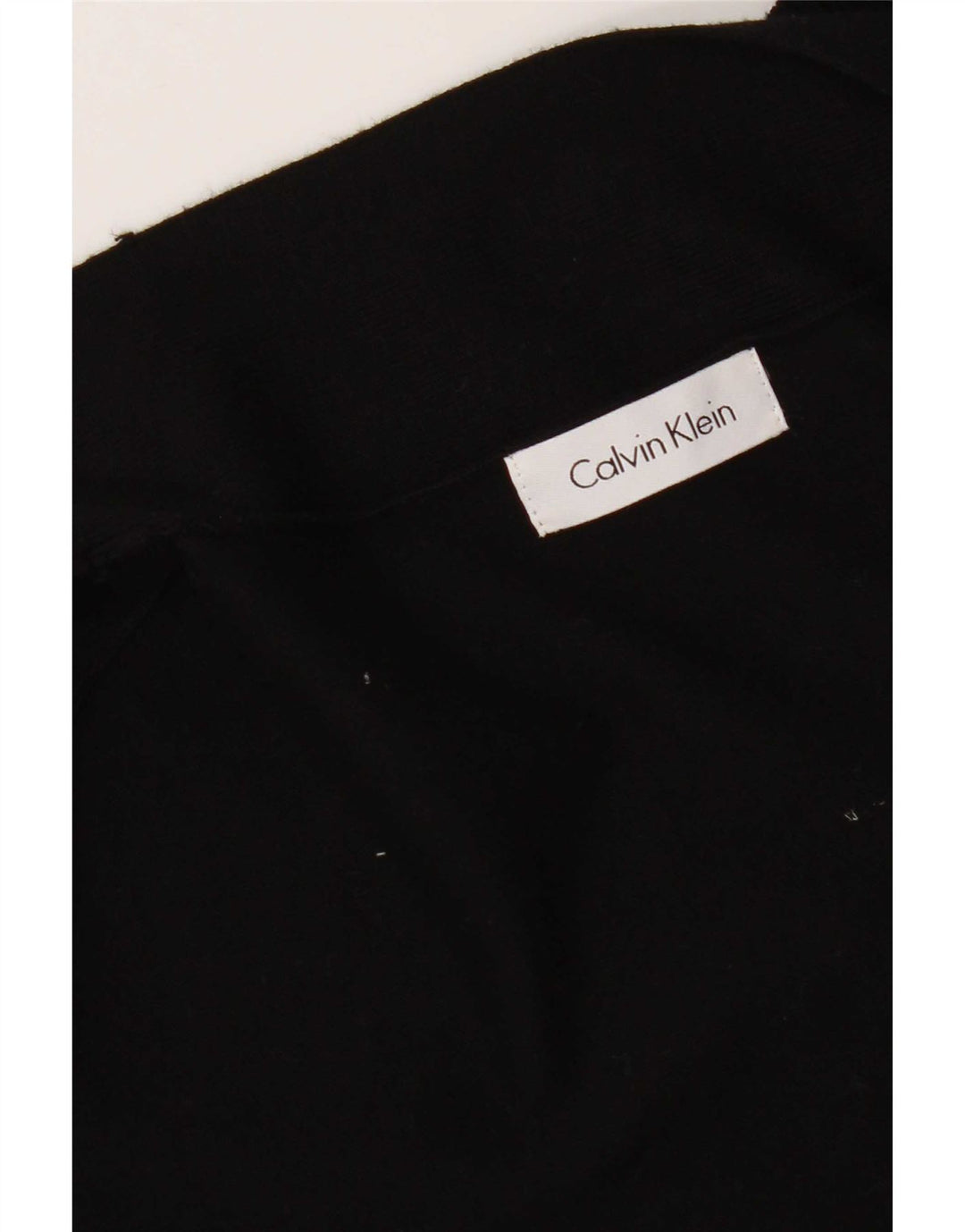 Damski krótki top Calvin Klein z długim rękawem UK 12, średni czarny