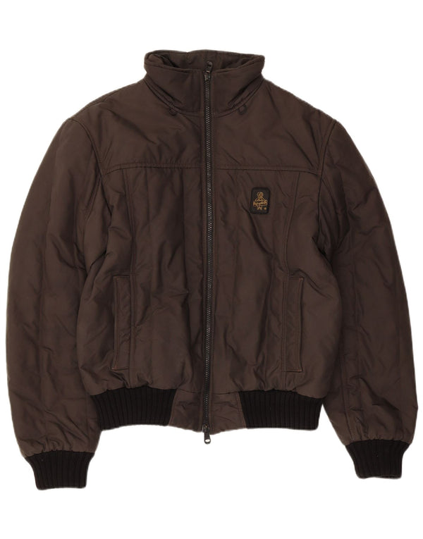 Męska kurtka bomber z wyściółką Refrigiwear UK 40, duży, brązowy nylon