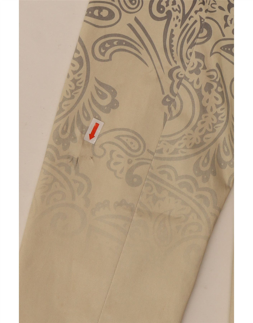 Desigual damski płaszcz EU 40, średni biały, bawełniany paisley