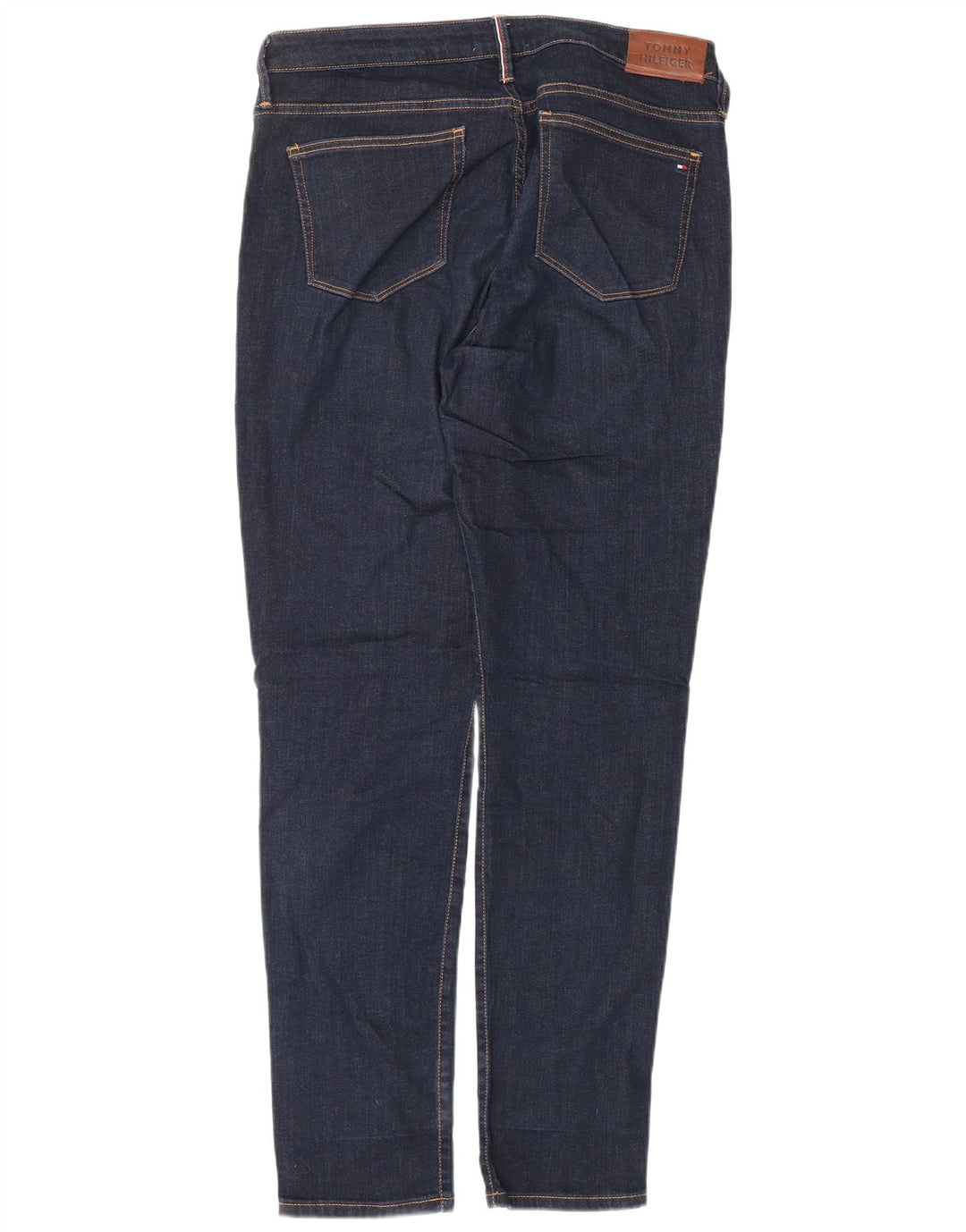 TOMMY HILFIGER Womens Slim Jeans W33 L32 Navy Blue Cotton