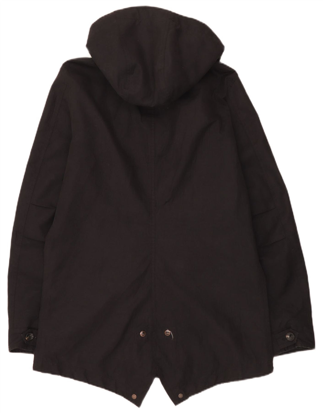 Męska kurtka parka z kapturem Scotch & Soda UK 40, duża, czarna, poliestrowa