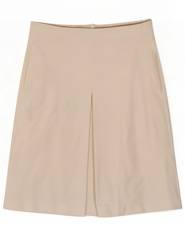 Max Mara Damska spódnica o linii A UK 16 Large W34 Biała bawełna