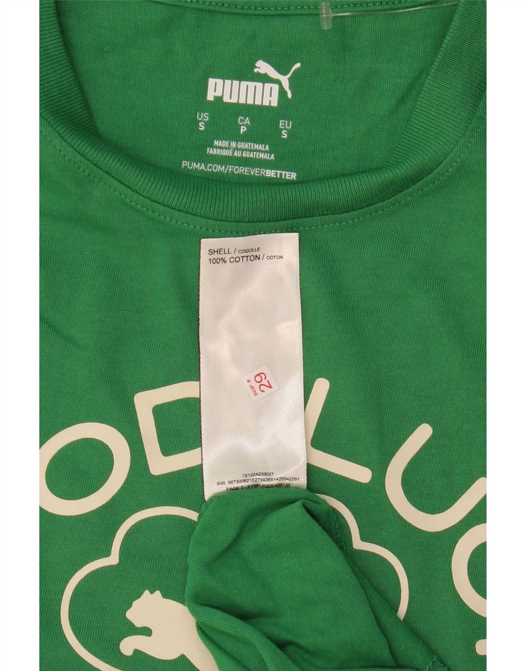 Męski T-shirt Puma z grafiką, mały, zielony, bawełniany