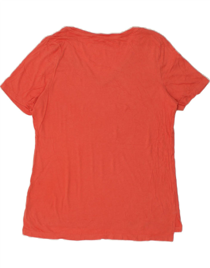 EDDIE BAUER Womens T-Shirt Top UK 16 Large Red | Vintage Eddie Bauer | Thrift | Second-Hand Eddie Bauer | Used Clothing | Messina Hembry 