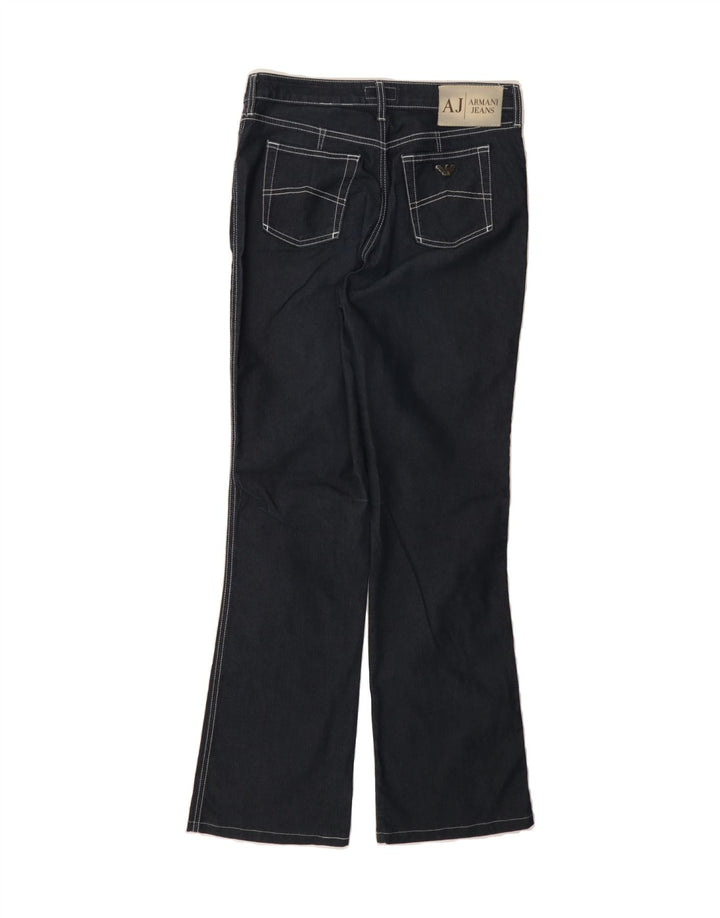 ARMANI Womens Bootcut Jeans W31 L31 Navy Blue Cotton Vintage Armani and Second-Hand Armani from Messina Hembry 
