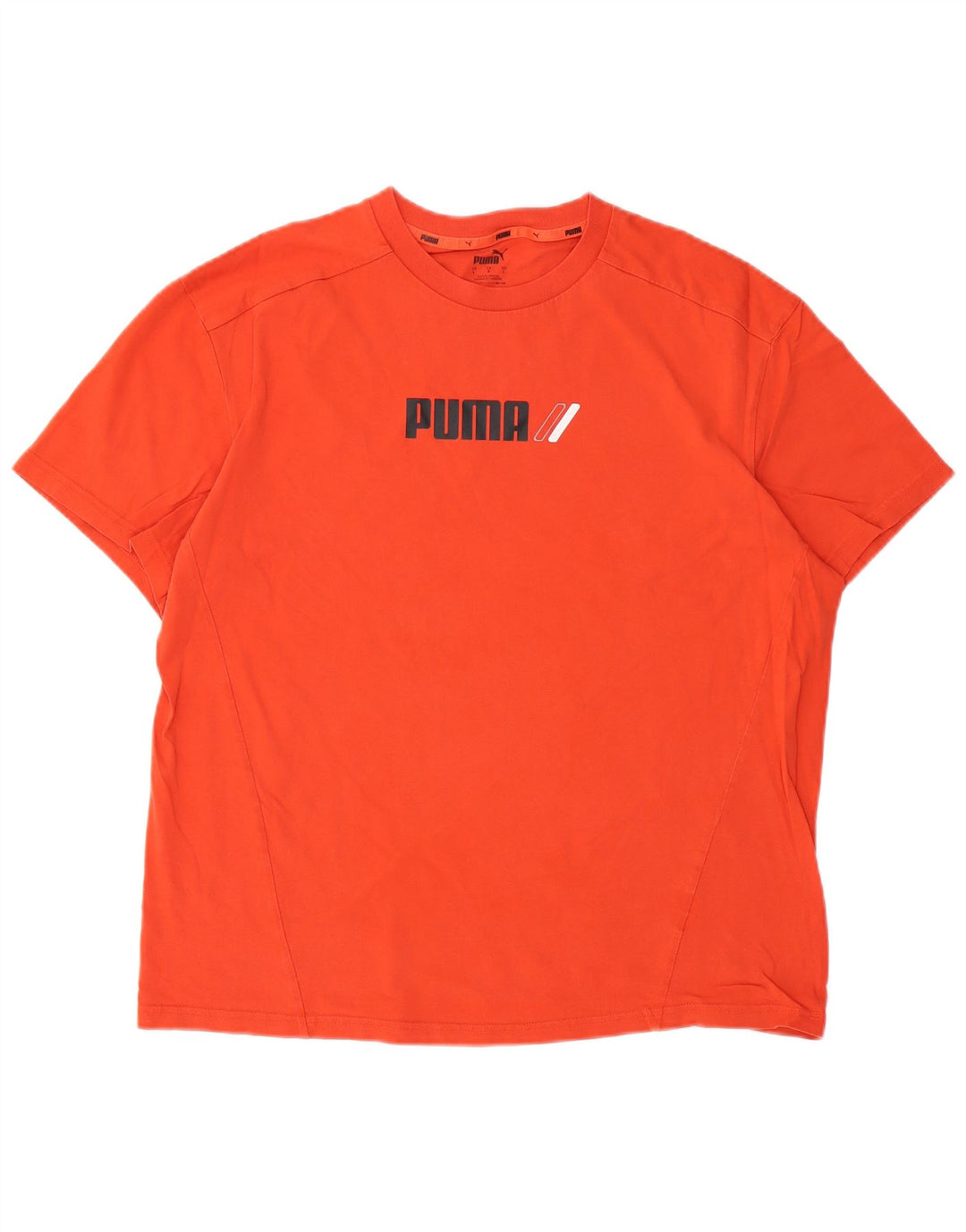 Męski T-shirt z grafiką PUMA, duży, pomarańczowy