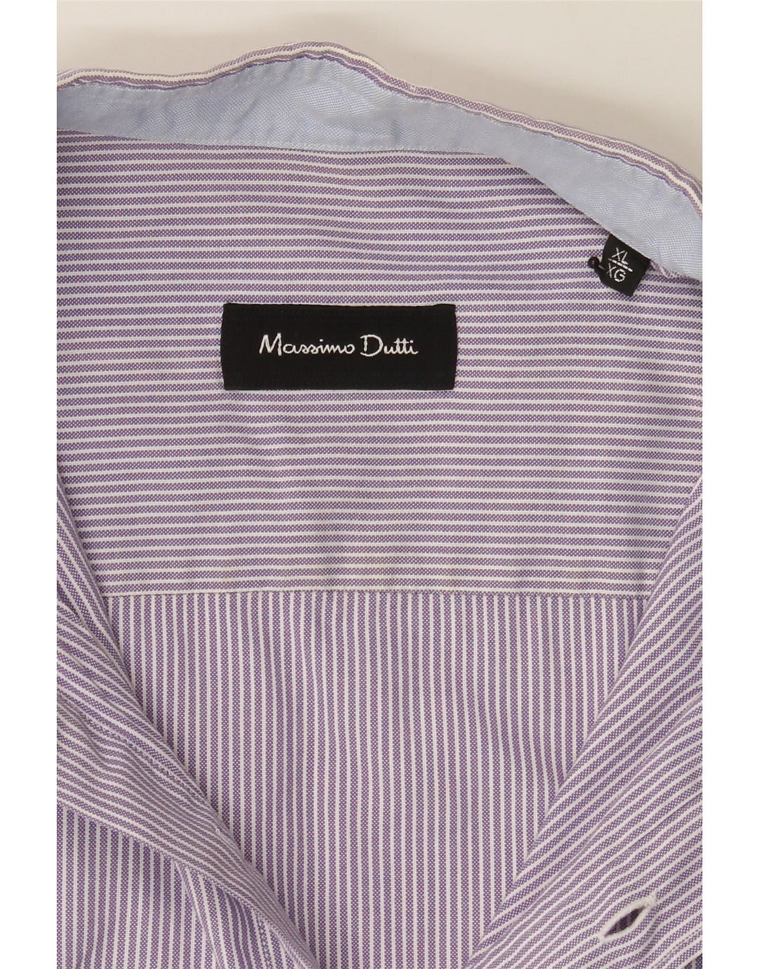 MASSIMO DUTTI Mens Shirt XL Purple Pinstripe Vintage Massimo Dutti and Second-Hand Massimo Dutti from Messina Hembry 