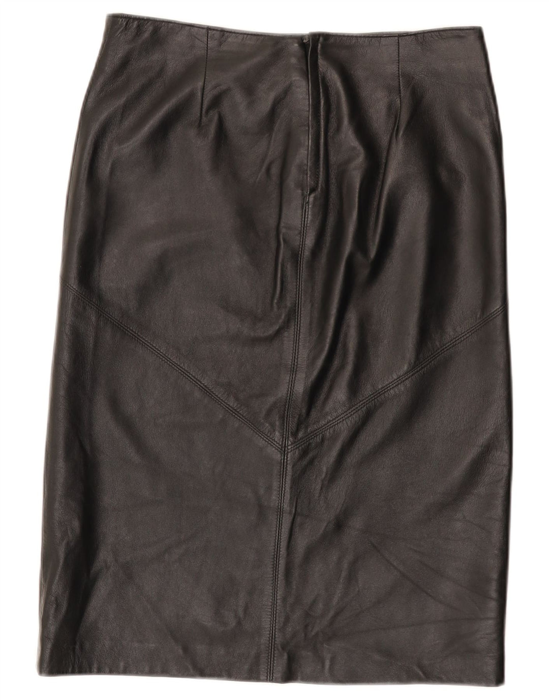 Vintage damska skórzana spódnica IT 44 Medium W30 czarna skóra