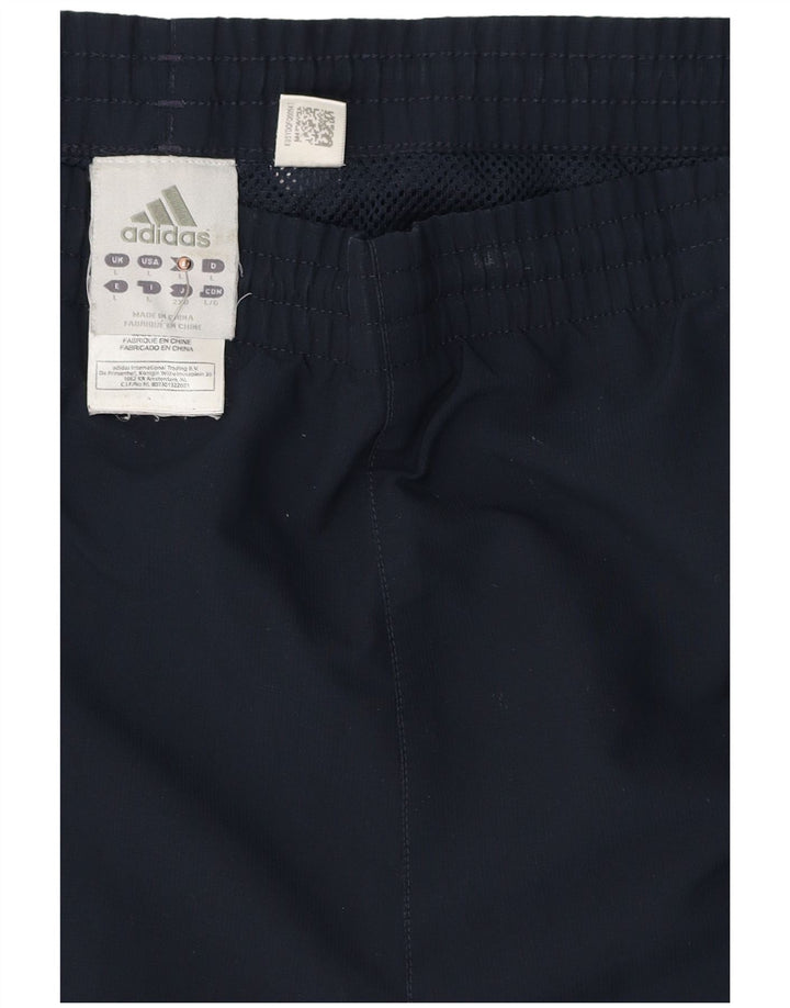 Męskie spodenki sportowe Adidas Climacool, duże, granatowe, z blokami kolorów, poliestrowe