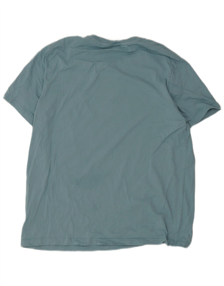 Męska koszulka z grafiką Nike, 2XL, niebieska, bawełniana