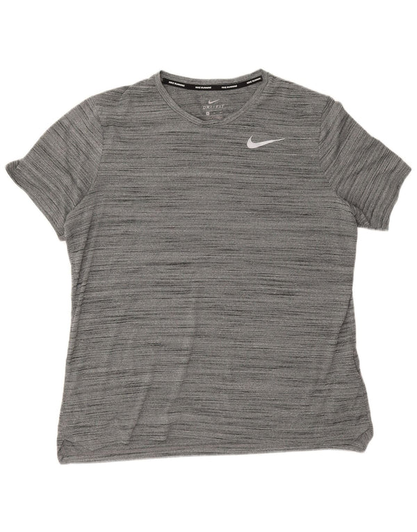 Męski T-shirt Nike Dri Fit Top XL, szary, nakrapiany poliester