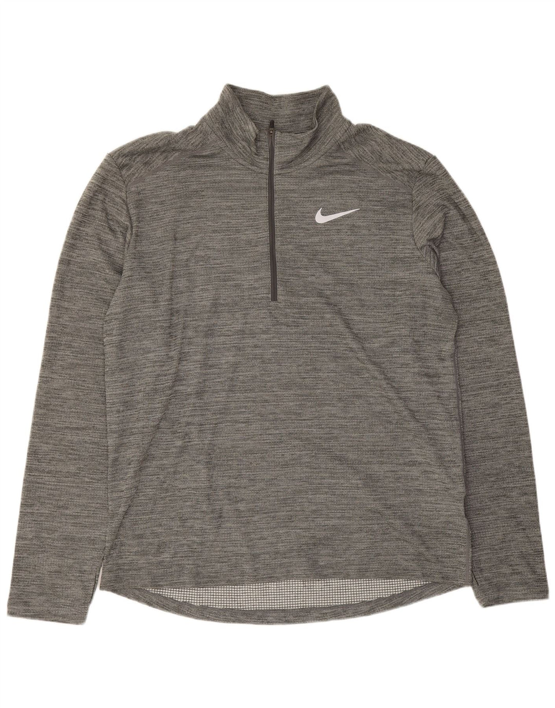 Męski dres Nike Dri Fit z zamkiem błyskawicznym na szyi, duży, szary nakrapiany