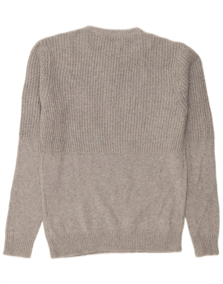 Męski sweter Vans z okrągłym dekoltem, mały, szary, bawełniany