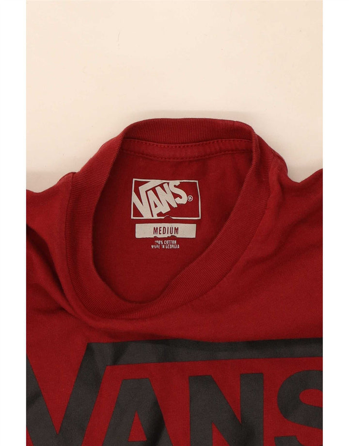 Chłopięcy T-shirt z grafiką Vans, 10-11 lat, średni czerwony, bawełniany